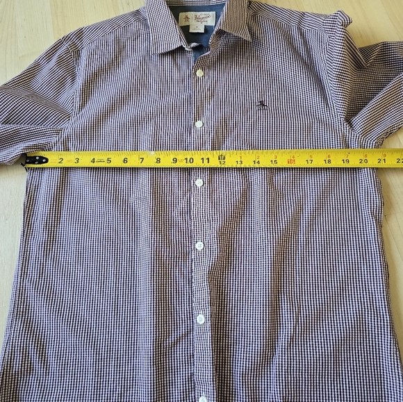 Original Penguin Classic Fit Long Sleeve Dress Shirt Size Medium - Picture 7 of 11